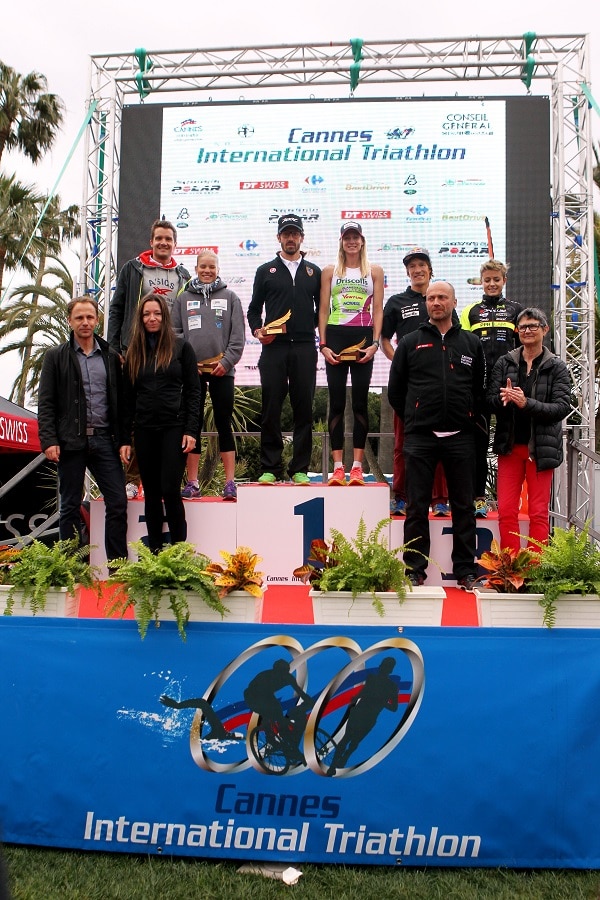 Ecran LED podium triathlon International Cannes 2015 Ledoneo